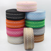 5 Meters Colourful Dots Pattern Fine Webbing 5cm #RUB3559 - ACCESSOIRES LEDUC BV